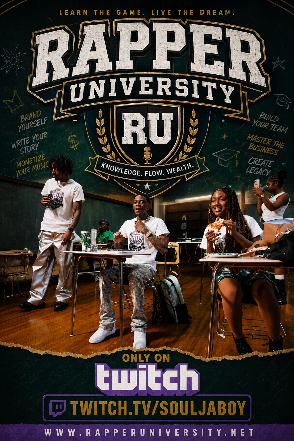 Rapper University only on Twitch